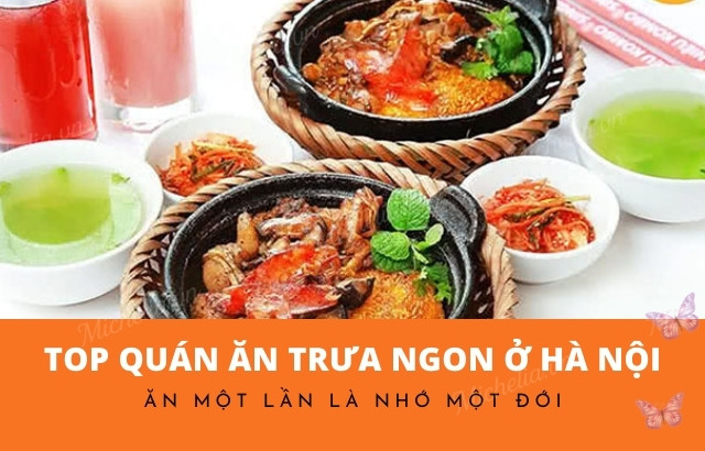 quán ăn trưa ngon ở Hà Nội
